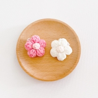 Girl Hair Clip Floral Knitted (GHP9133)